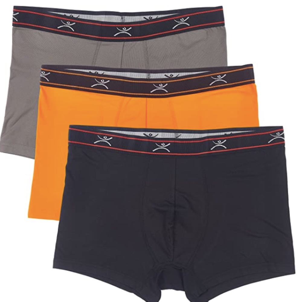 Terramar Men's Silkskins 3" Trunk Briefs 3 pk